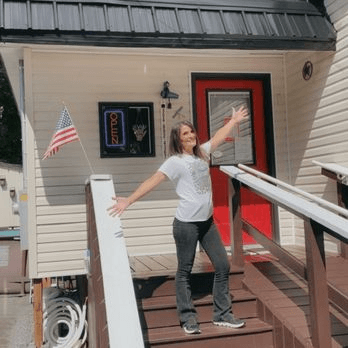 Modern hair shop interior